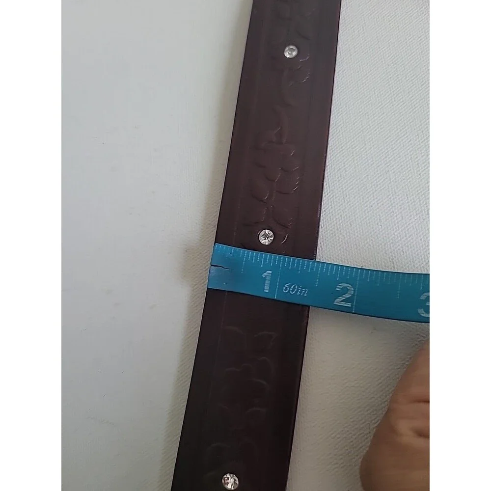 The Limited Chocolate Brown Boho Belt Sz M Western Rodeo Cowgirl Bohemian